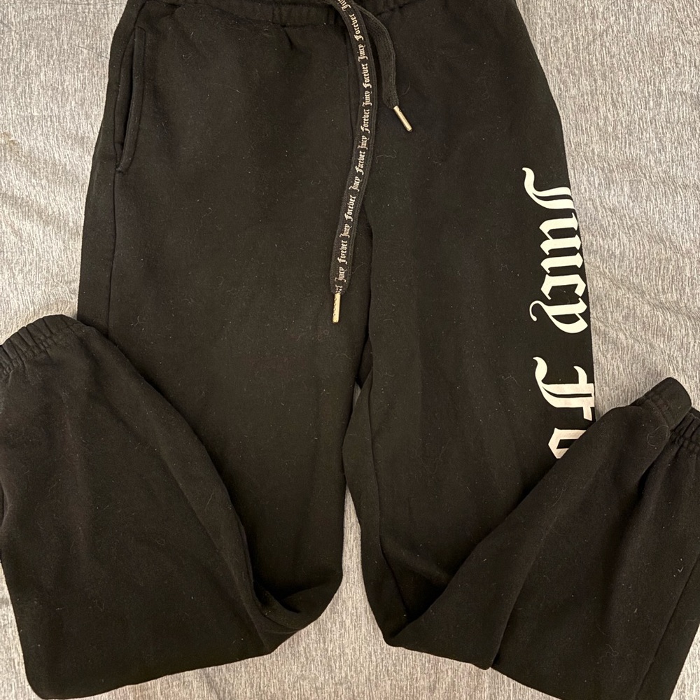 Juicy Couture Black Joggers with Logo
